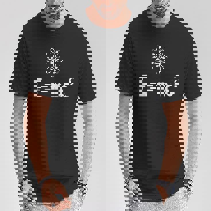 Fun EMc^2方程式 物理学 相対性 アトムロゴ EMc2 Tシャツ 面白い贈り物